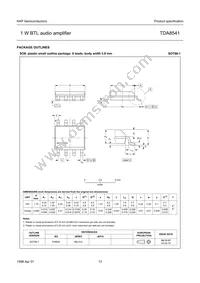 TDA8541T/N1 Datasheet Page 13