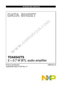TDA8542TS/N1 Datasheet Cover