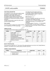 TDA8543T/N1 Datasheet Page 4