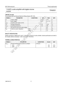 TDA8551T/N1 Datasheet Page 5