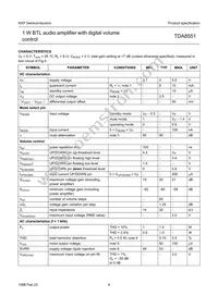 TDA8551T/N1 Datasheet Page 6