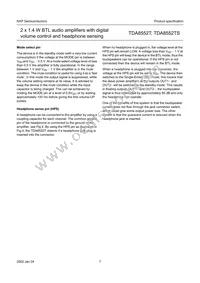 TDA8552T/N1 Datasheet Page 7