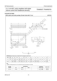 TDA8552T/N1 Datasheet Page 21