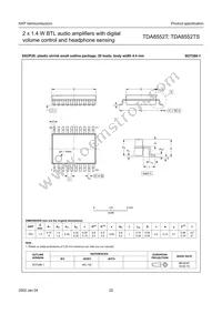 TDA8552T/N1 Datasheet Page 22