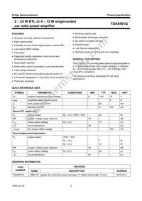 TDA8561Q/N3C Datasheet Page 2