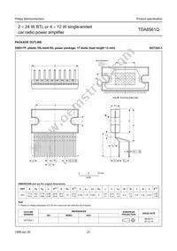 TDA8561Q/N3C Datasheet Page 21