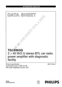 TDA8563Q/N2 Datasheet Cover