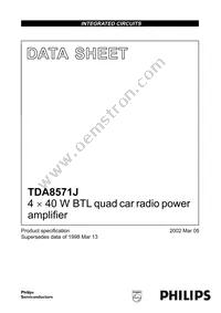 TDA8571J/N2S Datasheet Cover