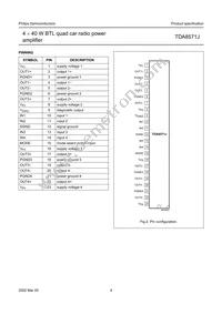 TDA8571J/N2S Datasheet Page 4