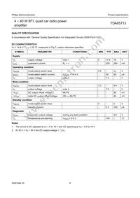 TDA8571J/N2S Datasheet Page 8