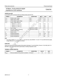 TDA8784HL/C5 Datasheet Page 7