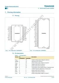 TDA8920BJ/N2 Datasheet Page 4