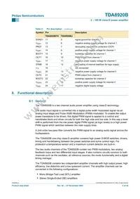 TDA8920BJ/N2 Datasheet Page 5