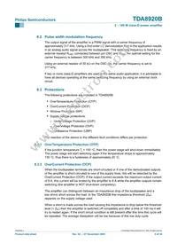 TDA8920BJ/N2 Datasheet Page 8