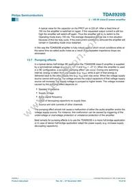 TDA8920BJ/N2 Datasheet Page 19