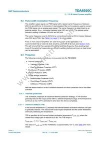 TDA8920CJ/N1 Datasheet Page 8