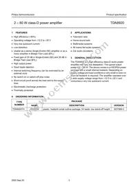 TDA8920TH/N1 Datasheet Page 3