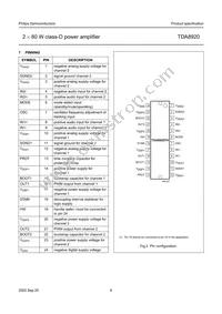 TDA8920TH/N1 Datasheet Page 6