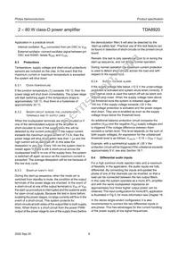 TDA8920TH/N1 Datasheet Page 9