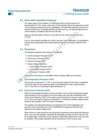 TDA8922BJ/N2 Datasheet Page 8