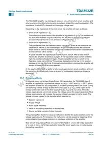 TDA8922BJ/N2 Datasheet Page 18