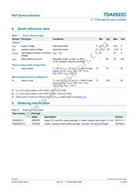 TDA8922CJ/N1 Datasheet Page 2