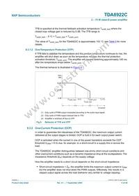 TDA8922CJ/N1 Datasheet Page 9