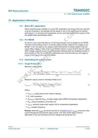 TDA8922CJ/N1 Datasheet Page 17