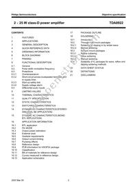 TDA8922TH/N1 Datasheet Page 2