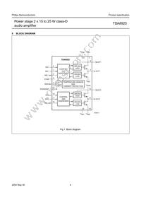 TDA8925ST/N1 Datasheet Page 4