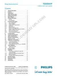 TDA8941P/N1 Datasheet Page 21