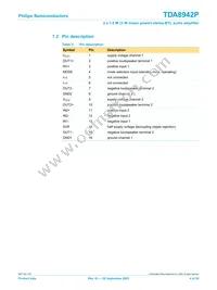 TDA8942P/N1 Datasheet Page 4