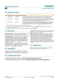 TDA8947J/N3 Datasheet Page 23