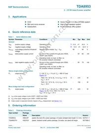 TDA8953TH/N1 Datasheet Page 2
