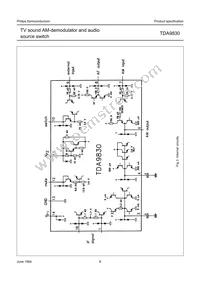 TDA9830T/V1 Datasheet Page 8