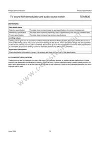 TDA9830T/V1 Datasheet Page 15