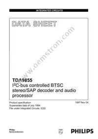 TDA9855/V2 Datasheet Cover