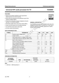 TDA9860/V2 Datasheet Page 2