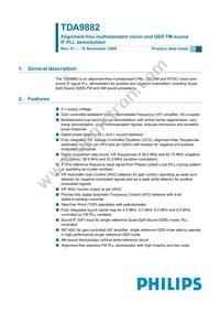 TDA9882TS/V1 Datasheet Cover