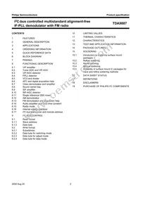 TDA9887T/V4 Datasheet Page 2