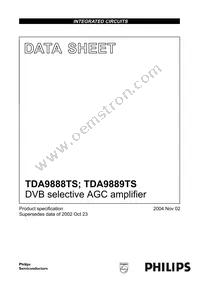 TDA9889TS/V1,518 Cover
