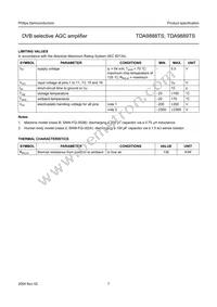 TDA9889TS/V1 Datasheet Page 7