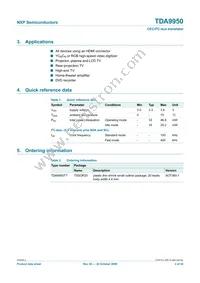 TDA9950TT/C3 Datasheet Page 2