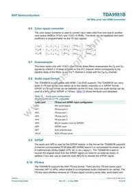 TDA9981BHL/8/C1;55 Datasheet Page 19