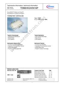 TDB6HK240N16PBOSA1 Datasheet Cover