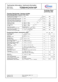 TDB6HK240N16PBOSA1 Datasheet Page 3