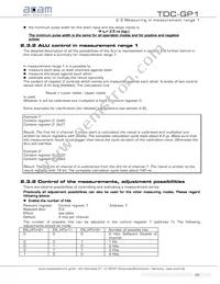 TDC-GP1 Datasheet Page 20