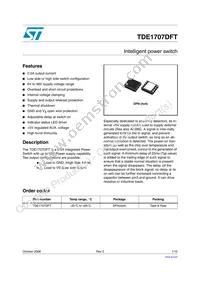 TDE1707DFT Datasheet Cover