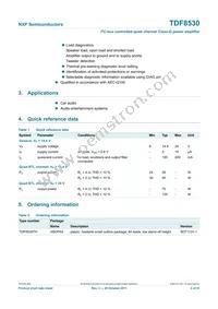 TDF8530TH/N1 Datasheet Page 2