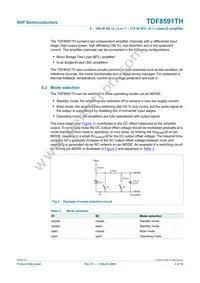 TDF8591TH/N1S Datasheet Page 4